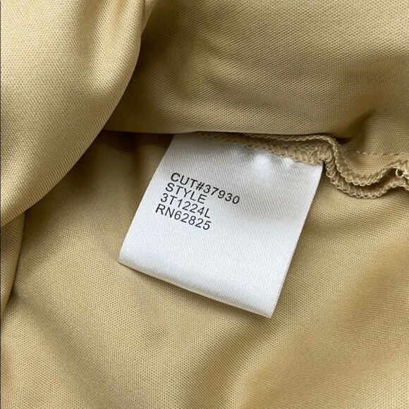 TADASHI SHOJI Sequin Embroidered Gold Gown Size 2 - Picture 14 of 16